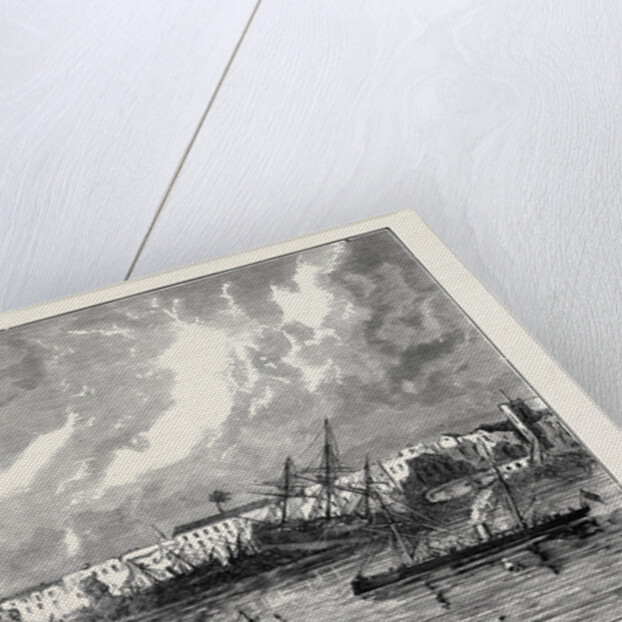 The Harbour and Town of Zanzibar on the Morning after the Hurricane by Anonymous