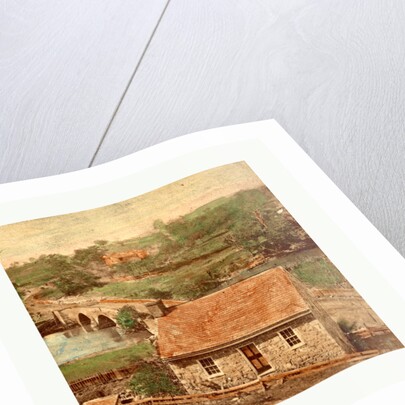 American Civil War: Bridge on the Boonsboro Pike, Antietam, Md., a Stone House on the Eastern Side of Antietam Bridge by Anonymous