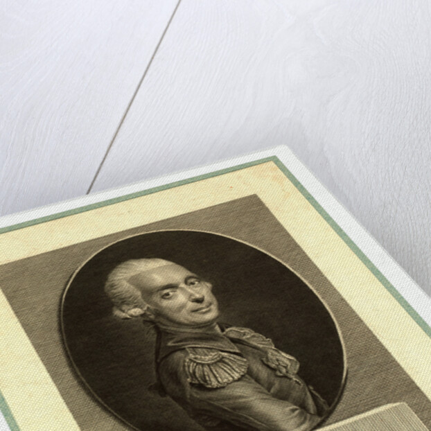 Mr. Le Maris. D'Arlande, First Aerial Navigator, Half-Length Portrait of French Balloonist Marquis François Laurent D'Arlande in Uniform. by Anonymous