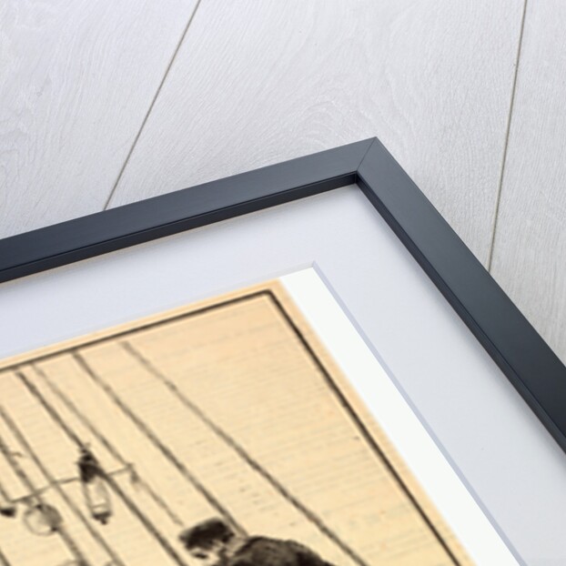 View of Journalist Joseph Crocé-Spinelli, Naval Officer Henri Sivel, and Gaston Tissandier in the Basket of the Balloon, Zénith, after Losing Consciousness Due to Lack of Oxygen after Reaching an Altitude of Nearly 28,000 Ft., Near Paris by Anonymous