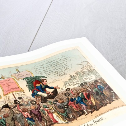Boney Bringing Home the Truth from Spain, London, 1808 by Anonymous
