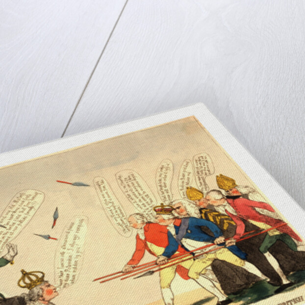 The Russian Bear and Her Invincible Rider Encountering the British Legion by Anonymous