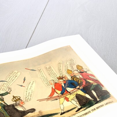 The Russian Bear and Her Invincible Rider Encountering the British Legion by Anonymous