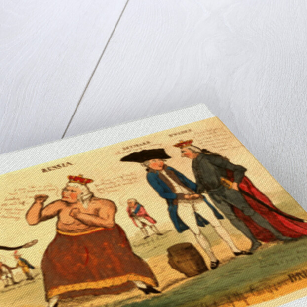 The Prussian Prize-Fighter and His Allies Attempting to Tame Imperial Kate by Anonymous