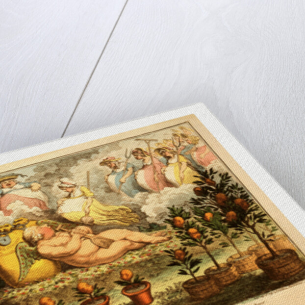 The Orangerie or the Dutch Cupid Reposing after the Fatigues of Planting by Anonymous