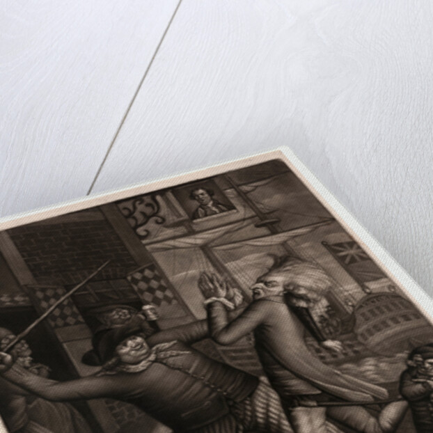 An English Jack-Tar Giving Monsieur a Drubbing by Anonymous