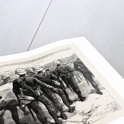 The War in the Soudan: The Late Sir Herbert Stewart Wounded, Carrying the General to the Nile the Day after the Battle of Gubat, January 20 by Anonymous