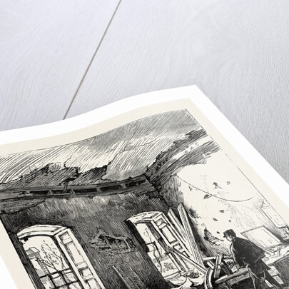 The Explosion at the Admiralty, Mr. Swainson's Room Just after the Explosion by Anonymous
