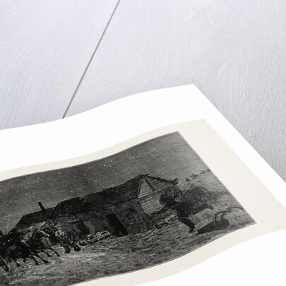 The Recent Rebellion in Canada: on the Trail after Big Bear, Transport Wagons in Mukeg (Mossy Bog) by Anonymous
