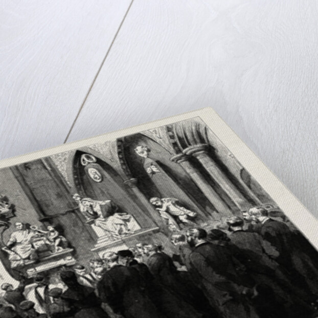 Lord Rosebery Unveiling the Memorial Bust of Robert Burns in Westminster Abbey, London by Anonymous