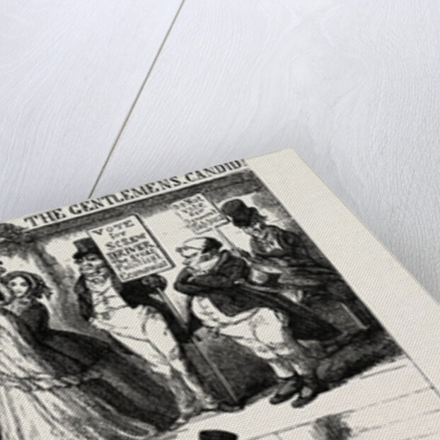Parliamentary Elections and Electioneering in the Old Days: C. Cruikshank: The Rights of Women, or a View of the Hustings with Female Suffrage, 1853 by Anonymous