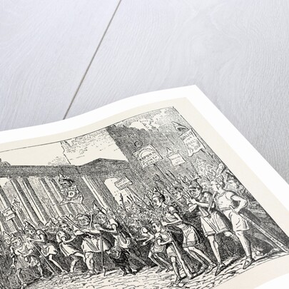 George Cruikshank: Coriolanus Addressing the Plebeians, 1820 by Anonymous