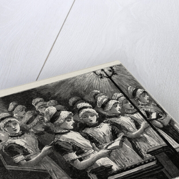 Choir of the French Church of the Savoy, Bloomsbury. Consisting of Girls of Huguenot Descent from the Westminster School. UK by Anonymous