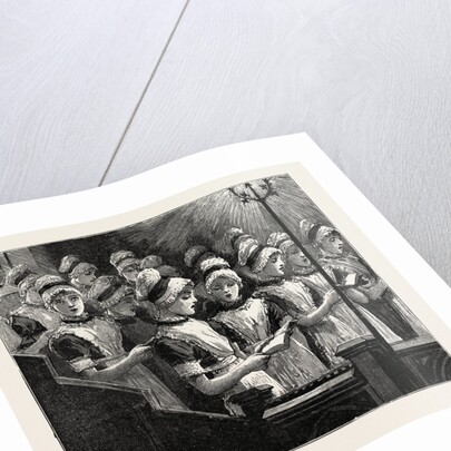 Choir of the French Church of the Savoy, Bloomsbury. Consisting of Girls of Huguenot Descent from the Westminster School. UK by Anonymous