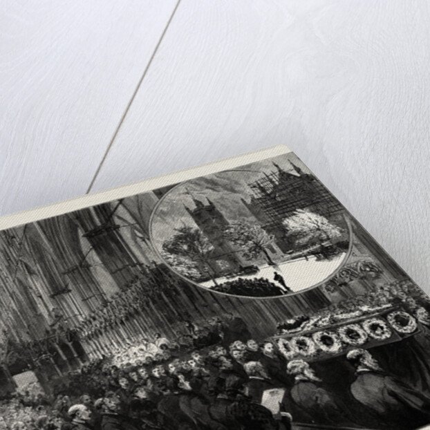 The Funeral Service for the Late Lord Shaftesbury at Westminster Abbey by Anonymous