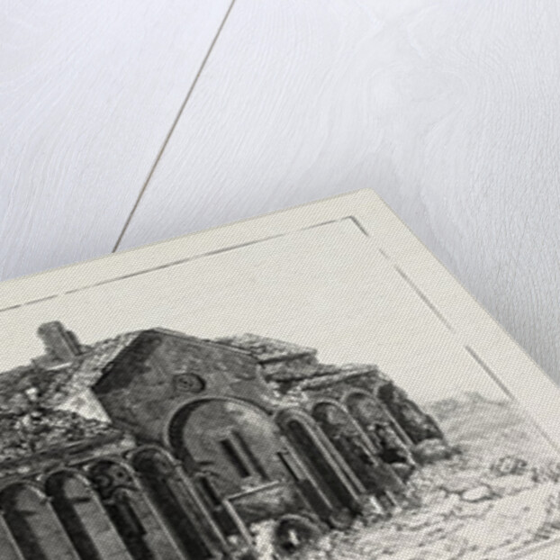 Ruins at Ani, Armenia: Ancient Citadel of Ani in the Plain of the Akhourian River; the Cathedral Church of Ani by Anonymous