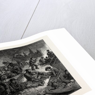 The Wreck of the Hanoverian at Portugal Cove, Trepassey Bay, Newfoundland: Passengers Encamped on Shore at Midnight by Anonymous