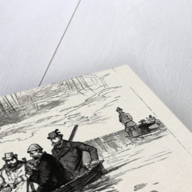 The King's Party Crossing a Lake at Skepsta, Sweden by Anonymous