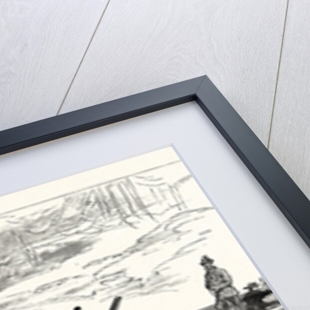 The King's Party Crossing a Lake at Skepsta, Sweden by Anonymous