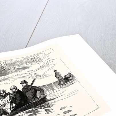 The King's Party Crossing a Lake at Skepsta, Sweden by Anonymous