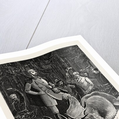 Bull Elk Killed by the Crown Prince of Sweden at Hunneberg by Anonymous