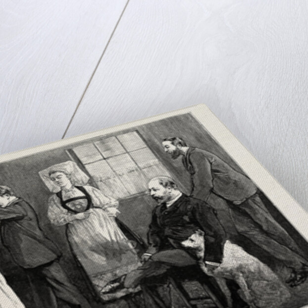 The Prince of Wales in Norway: Trying a Bridal Crown on the Head of a Waiting-Maid at Vossevangen by Anonymous