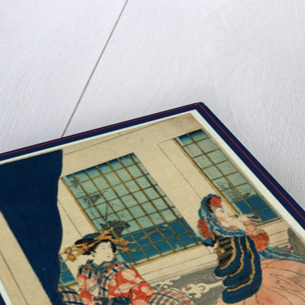 Yokohama No Yokan No Yujo, Courtesans in a Western-Style Building of Yokohama. 1861 by Anonymous