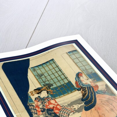 Yokohama No Yokan No Yujo, Courtesans in a Western-Style Building of Yokohama. 1861 by Anonymous