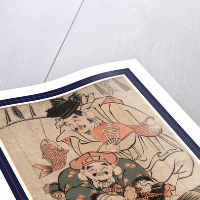 Ebisu Daikoku No Manzai, Ebisu and Daikaku Celebrating by Anonymous