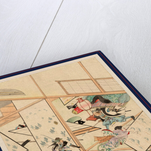 Disrupting a Woman Playing the Koto and Knocking Down Partitions by Anonymous