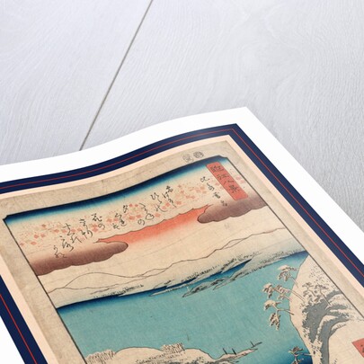 Hira no bosetsu, Evening snow at Hira by Ando Hiroshige