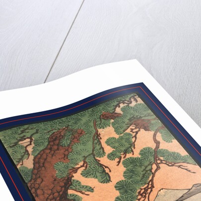 Kisibe no matsu, Pine tree on the shore by Utagawa Kuniyoshi