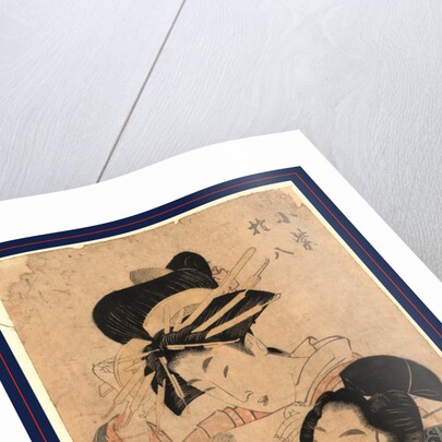 Komurasaki and Gonpachi by Utamaro II