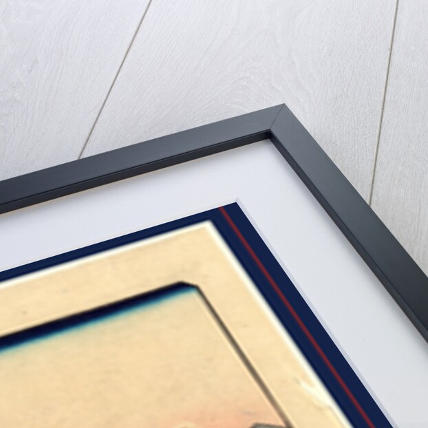 Grove of Blossoming Cherry Trees with Mountain in the Background. by Anonymous