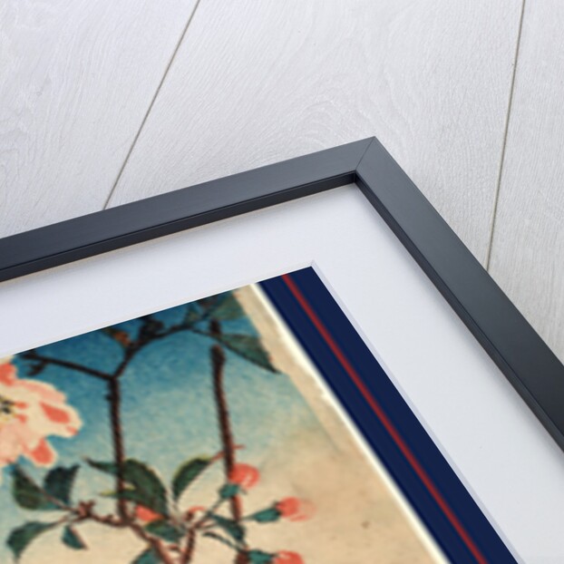 Kaido Ni Shokin, Small Bird on a Branch of Kaidozakura by Anonymous