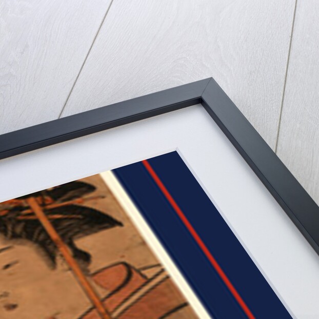 Full-Length Portrait of a Woman Holding a Parasol, Standing Beneath a Willow Tree. by Anonymous