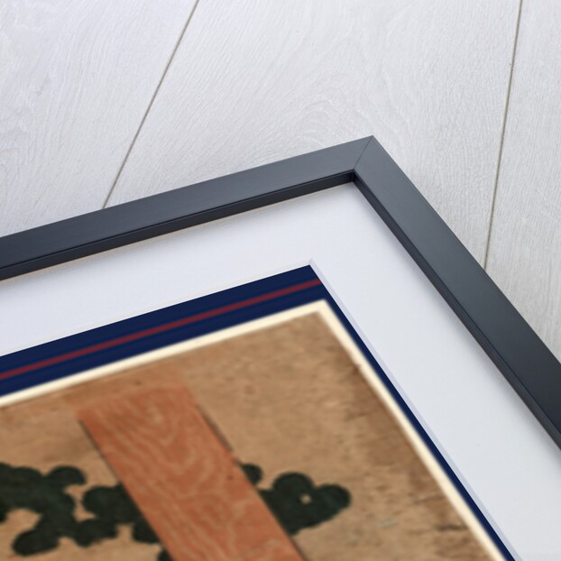 Tabako o suu shinji no futari, Two people having a smoke at a shrine festival by Totoya Hokkei