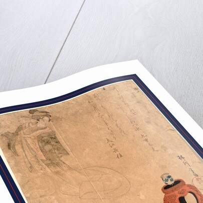 Yatsushi hangonko, A parody of the apparition seen by Emperor Wudi when he burned incense by Yanagawa Shigenobu