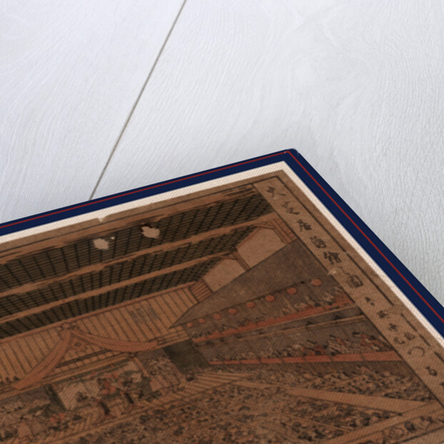 Oshibai ukie no zu, A perspective view of the Grant Theater by Katsukawa Shunsen