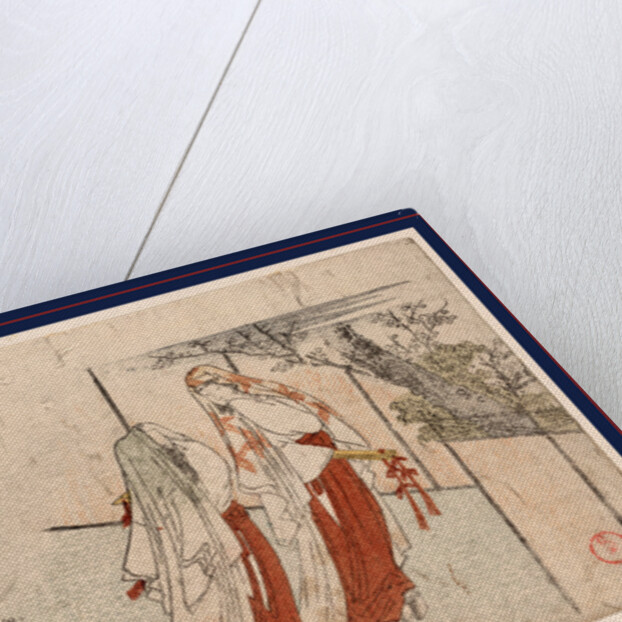 Katsugi No Futari No Onna, Two Women Wearing Cloaks As Veils by Anonymous