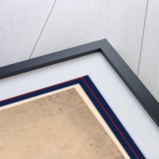Four Women and a Child Watching Two Men Dancing with a Fan and a Drum by Anonymous