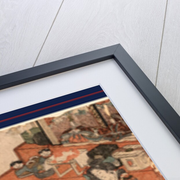 Three Women Preparing Bottles of Rice Wine for the Festival of Dolls by Anonymous
