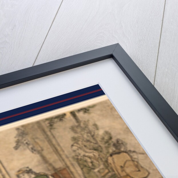 Actors in Lion Costume Dancing in Front of Women and Children Gathered at a Window, and Children and Adults Outside the Building by Anonymous