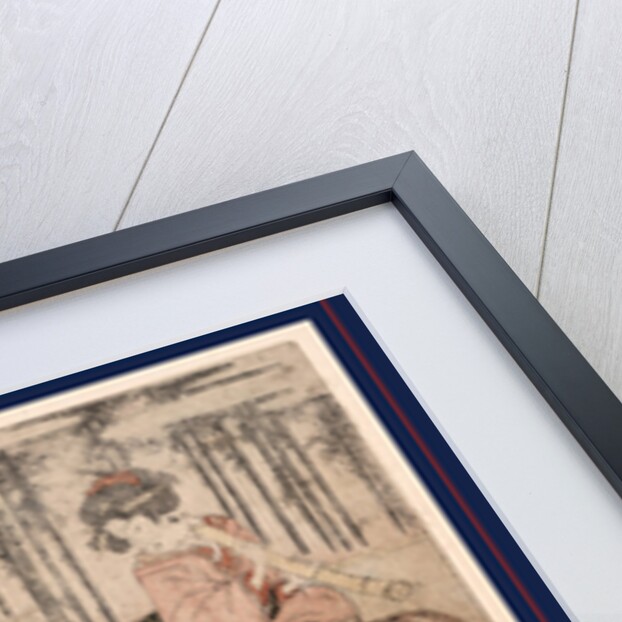 Seven Women Portraying the Seven Sages of the Bamboo Grove, Sitting Together with Musical Instruments (Shamisen, Koto, and Recorder), Tobacco Pipes, and a Scroll by Anonymous