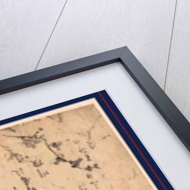 Plum Blossoms on Tree Branches with the Moon in the Background by Anonymous