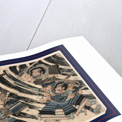 Raiko sitenno to shutendoji no kubi, Minamoto Yorimitsu (Raiko Sitenno) and the head of the demon Shutendoji by Anonymous