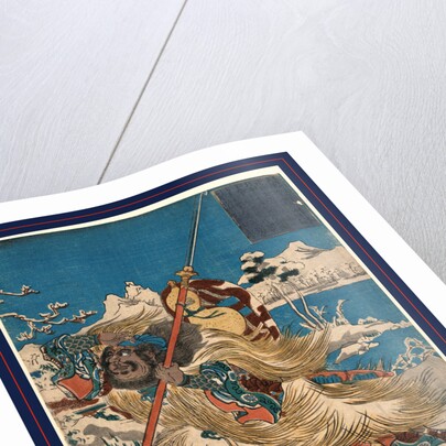 Chohi (azana yokutoku), The Chinese Three Kingdoms warrior Zhang Fei by Utagawa Yoshiume