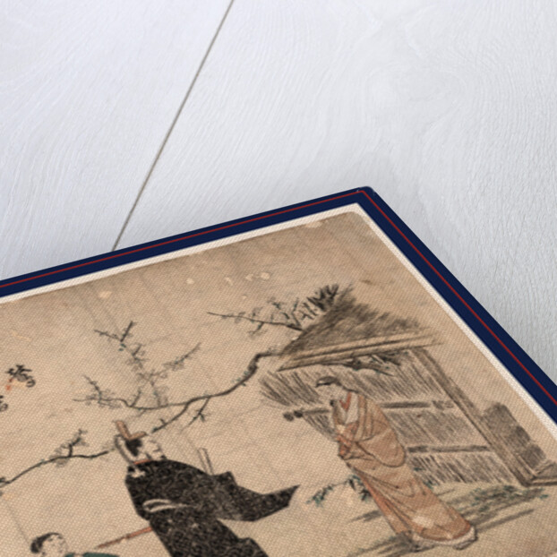 Oshukubai, Heian period tale of the nightingale in the plum tree by Kitao Shigemasa