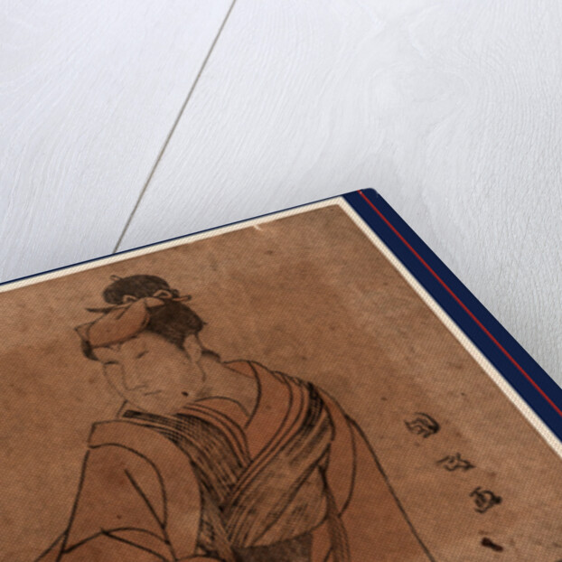 Actor Iwai Hanshiro IV, Three-Quarter Length Portrait, Reclining, Facing Left by Anonymous