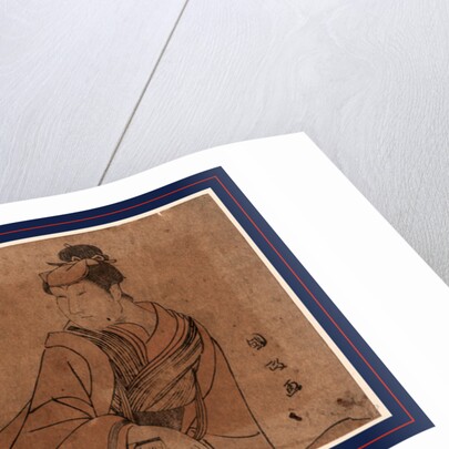 Actor Iwai Hanshiro IV, Three-Quarter Length Portrait, Reclining, Facing Left by Anonymous